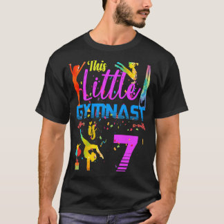 T-shirt Gymnases Little 7 Anniversaire Flip Jump Tumble