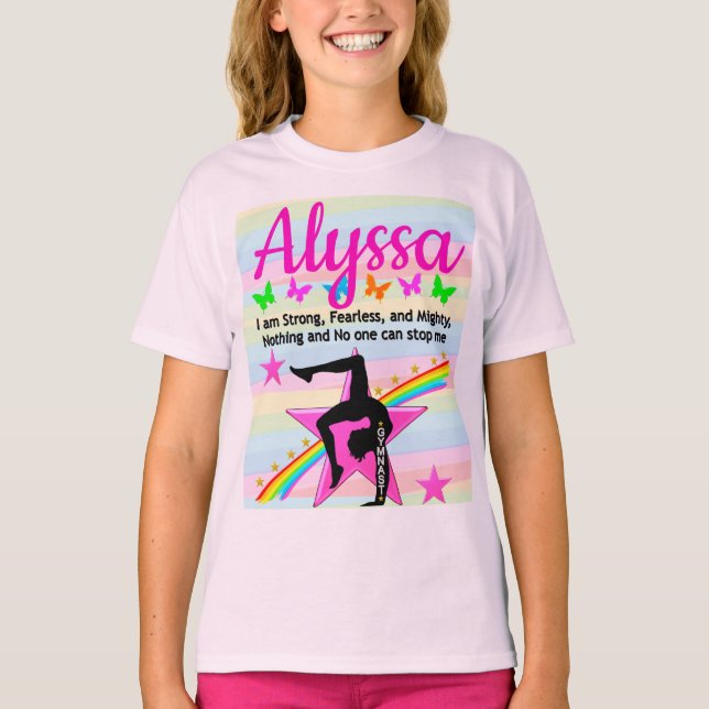 T-SHIRT GYMNAST FORT, INCRAINTE ET PUISSANT (Devant)