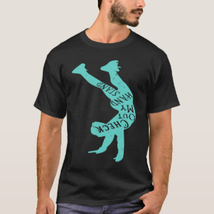 T-shirt Gymnaste de yoga drôle vérifiez mon inversé à main