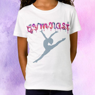 T-Shirt Gymnaste Déchets de peinture Gymnastique Leap