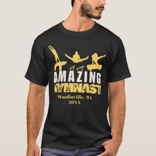 T-shirt Gymnaste Extraordinaire personnalisé Nom de la dat