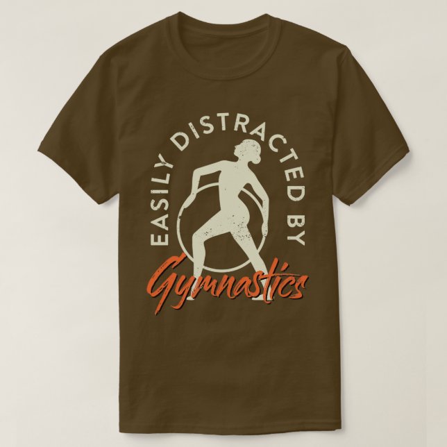 T-shirt Gymnaste Facilement Distrait Par La Gymnastique Le (Design devant)