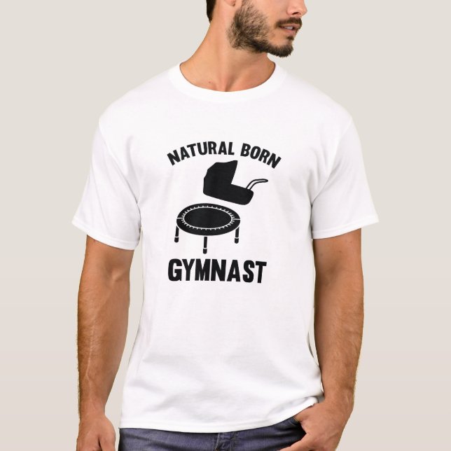 T-shirt Gymnaste Né Naturel (Devant)
