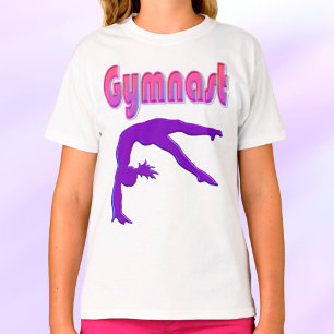 T-shirt Gymnaste Power Tumbling Purple Metallen
