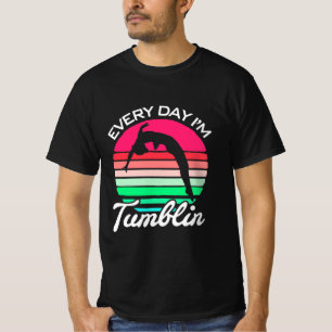 T-shirt Gymnaste Retro Vintage Tumblin