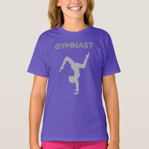 T-shirt Gymnaste rose et violet