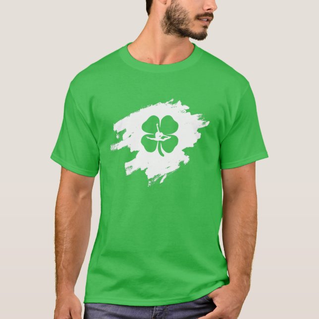 T-shirt Gymnaste Shamrock irlandais - Gymnastique Vintage  (Devant)