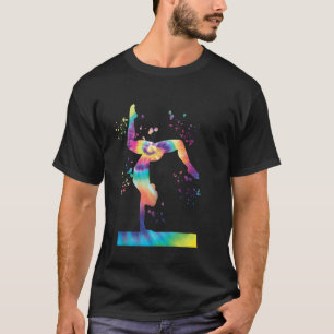 T-shirt Gymnaste sur poutre filles enfants gymnastique art