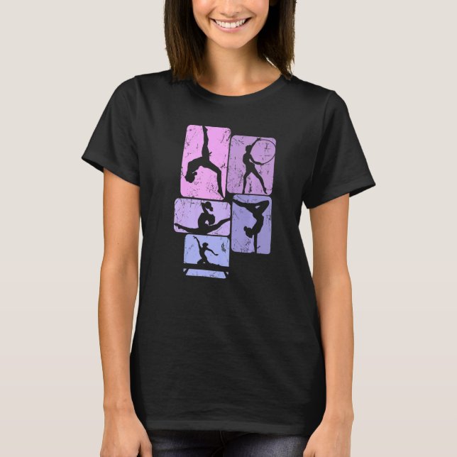 T-shirt Gymnastics Gymnast Women Kids Girls   (Devant)