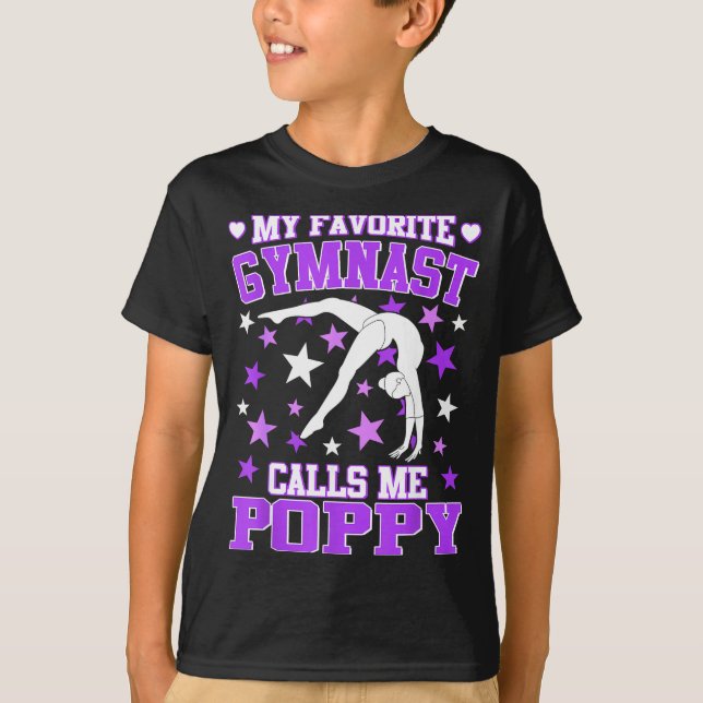 T-shirt Gymnastics My Favorite Gymnast Calls Me Ppy  (Devant)