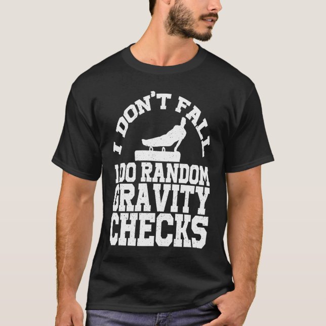 T-shirt Gymnastics Random Gravity Checks Horse Vaulting (Devant)