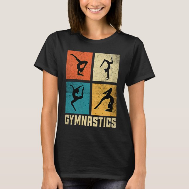 T-shirt Gymnastics Women men Girls Teens Gymnast Dance Ret (Devant)