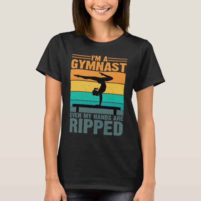 T-shirt Gymnastics Women men Girls Teens Gymnast Dance Ret (Devant)