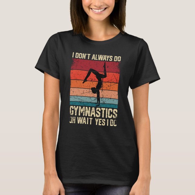 T-shirt Gymnastics Women men Girls Teens Gymnast Dance Ret (Devant)