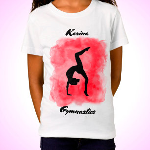 T-Shirt Gymnastique Aquarelle Splash Personnalisé