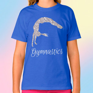 T-shirt Gymnastique Argent Shimmer Argent Arrière Ressort
