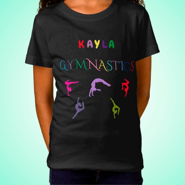T-SHIRT GYMNASTIQUE AVEC GYMNAST PERSONNALISÉ. (Créateur téléchargé)