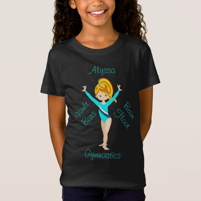 T-Shirt Gymnastique Blonde profonde, Yeux de brume, Leo Tu (Devant)