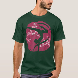 T-shirt Gymnastique Cerise Blossom Sakura Fleur acrobatiqu