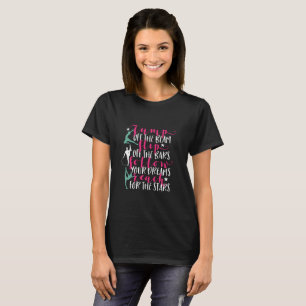 T-shirt Gymnastique Citation Girl Gymnast Retourner Du Bar
