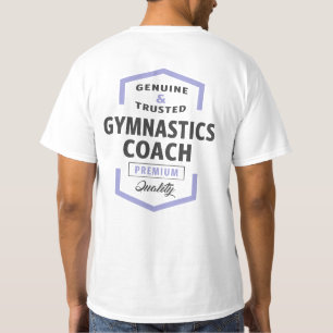 T-shirt Gymnastique Coach Logo Cadeaux.