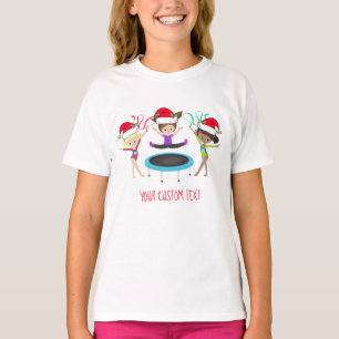 T-shirt Gymnastique de Noël Gymnaste Personnalisé Enfants