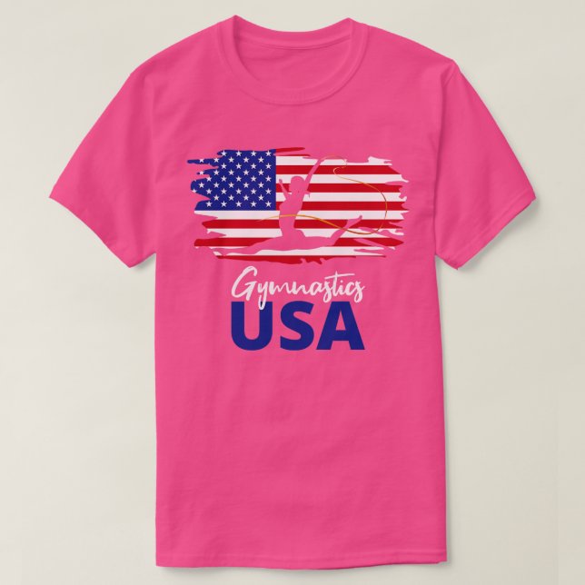 T-shirt Gymnastique États-Unis Drapeau américain Équipe I (Design devant)