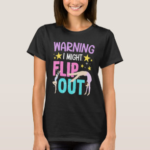 T-shirt Gymnastique Filles Gourmande Avertissement Je Pour