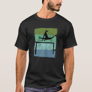 T-shirt Gymnastique Girls Gymnaste Sur Bars Parallèles Coa