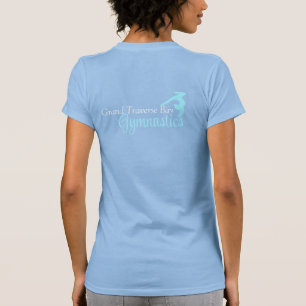 T-shirt Gymnastique GTbay Col crémeux *Design rose*