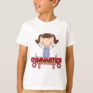 T-shirt GYMNASTIQUE - la fille de brune dédouble les