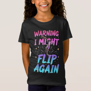 T-Shirt Gymnastique mignonne Art pour les filles, les enfa