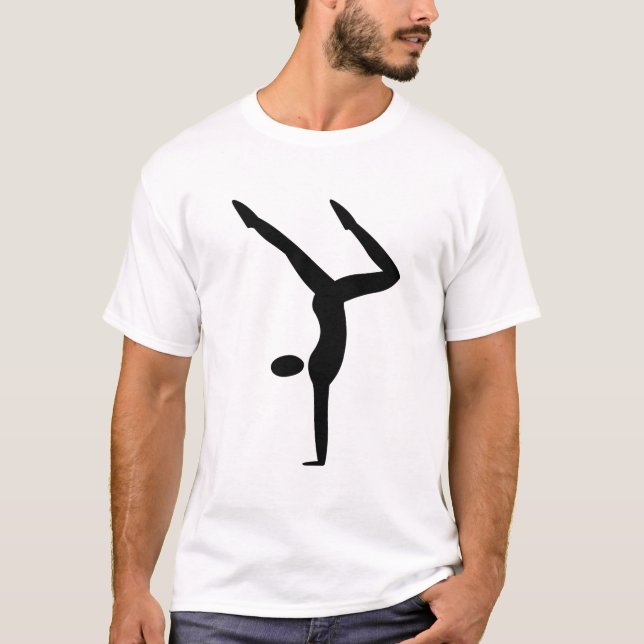 T-shirt Gymnastique - Noir (Devant)