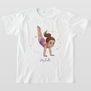 T-shirt Gymnastique Nom Professionnel Branché Moderne     