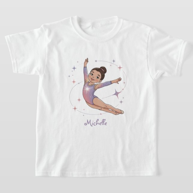 T-shirt Gymnastique Nom Professionnel Tendance Moderne     (Poser)