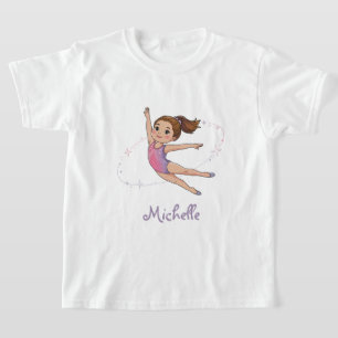 T-shirt Gymnastique Nom Professionnel Tendance Moderne    