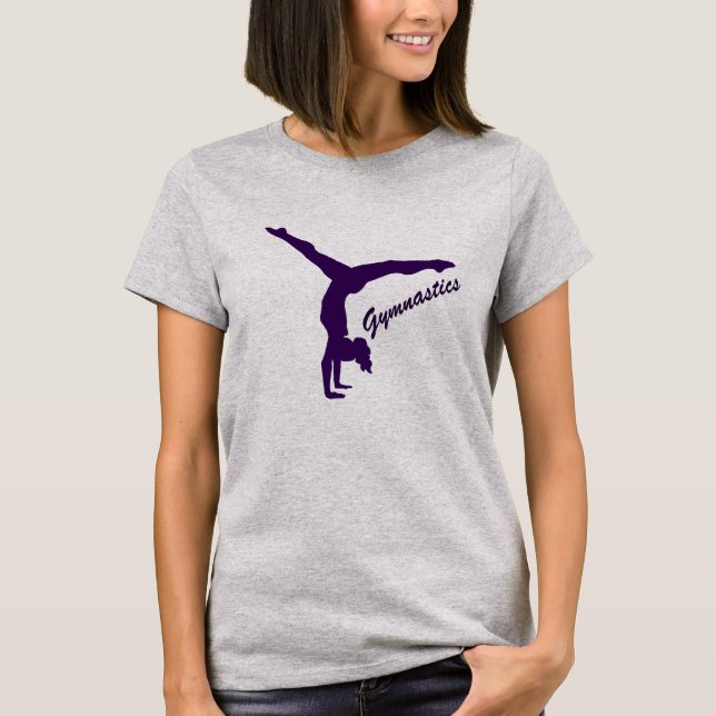 T-shirt Gymnastique Poignée Silhouette (Devant)