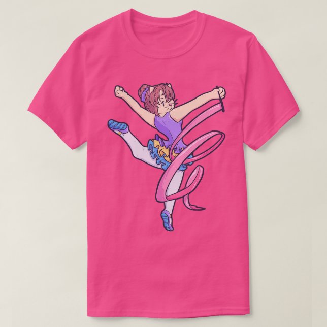 T-shirt Gymnastique rythmique Aerobic cat (Design devant)