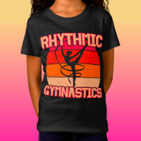 Gymnastique rythmique dérangée orange et rouge