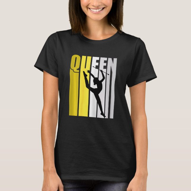T-shirt Gymnastique rythmique jaune entraîneur Queen Anniv (Devant)
