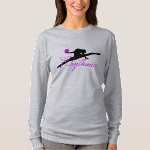 T-shirt Gymnastique rythmique outre de la chemise d'épaule