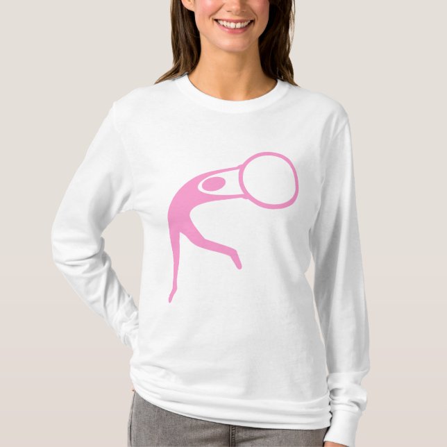 T-shirt Gymnastique rythmique - rose (Devant)