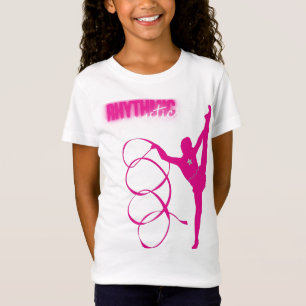 T-Shirt Gymnastique rythmique rose chaud