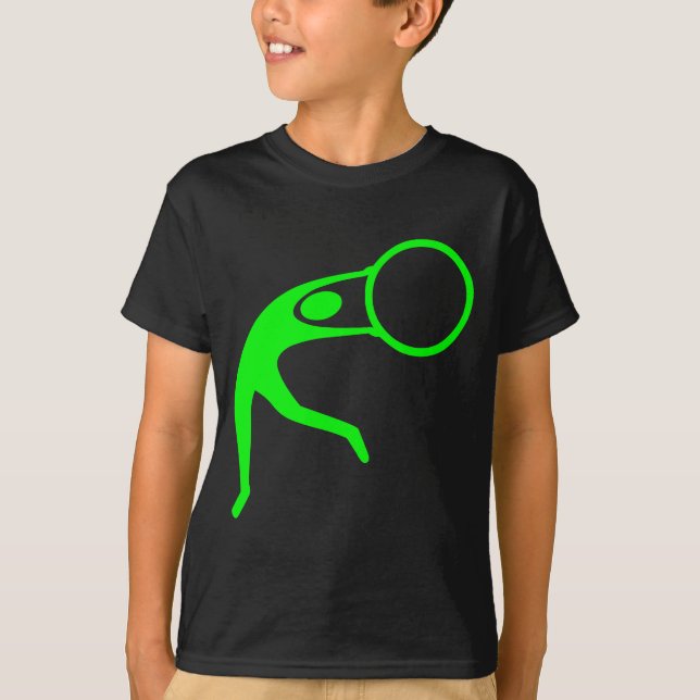 T-shirt Gymnastique rythmique - Vert (Devant)