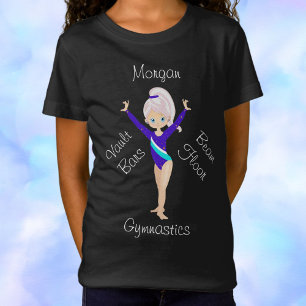 T-Shirt Gymnastique Turquoise Stripe, Blue Eyes, Blue Leo