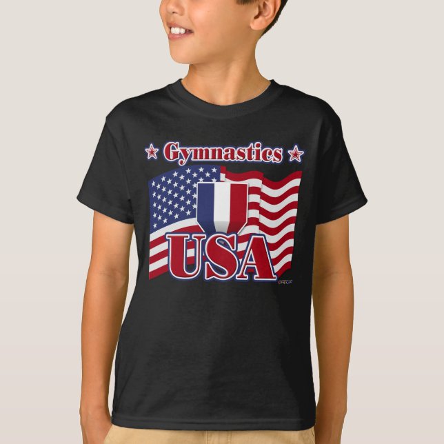 T-shirt Gymnastique USA (Devant)