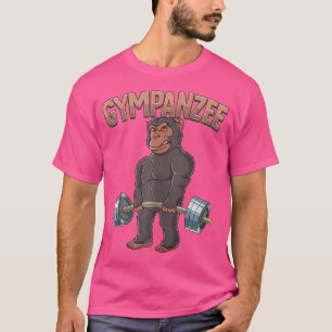 T-shirt Gympanzee Chimpanzee Salle De Sport Construction D