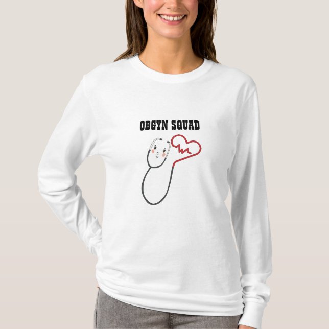 T-shirt Gynécologue obstétrique customisé (Devant)