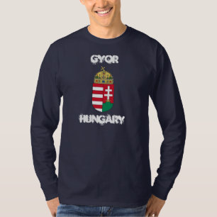 T-shirt Gyor, Hongrie avec le manteau des bras