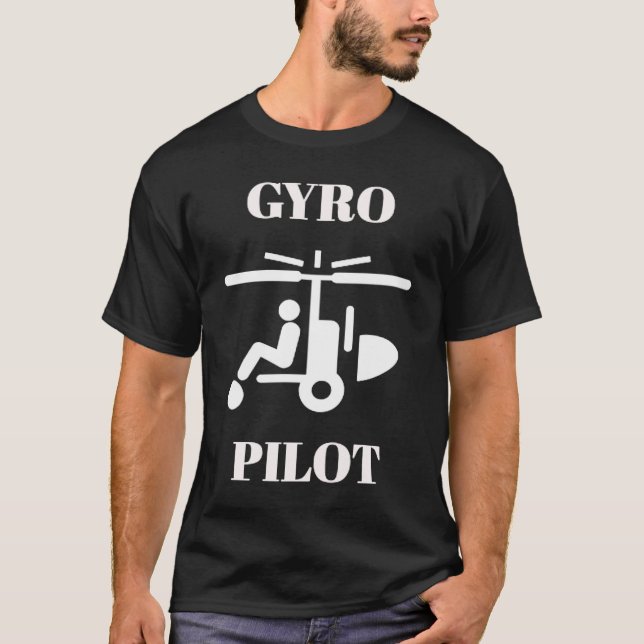 T-shirt Gyrocopter pilote (Devant)